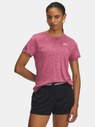 Dámské tričko Under Armour Tech SSC- Twist-RED - Dámské