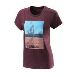 Dámské tričko Wilson  Scenic Tech Tee Fig M