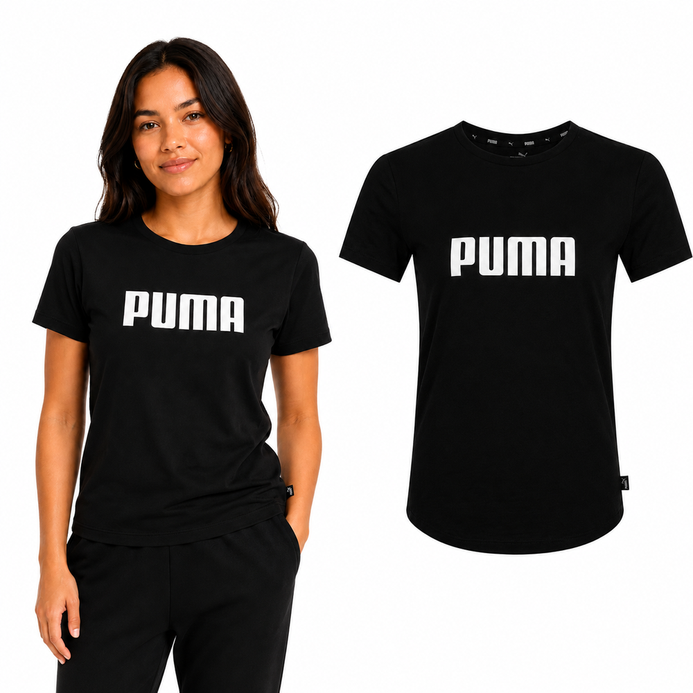 Dámské triko Puma černo-bílé