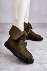 Dámské zateplené sněhule Emelie zelené