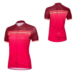 Dámský cyklistický dres s krátkým rukávem Etape Diamond bordeaux/růžová S