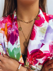 Dámský náhrdelník CHARRIS  Barva zlatá DSTREET