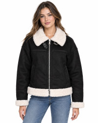 Dámský shearling kabát - 11Z8235 Camel