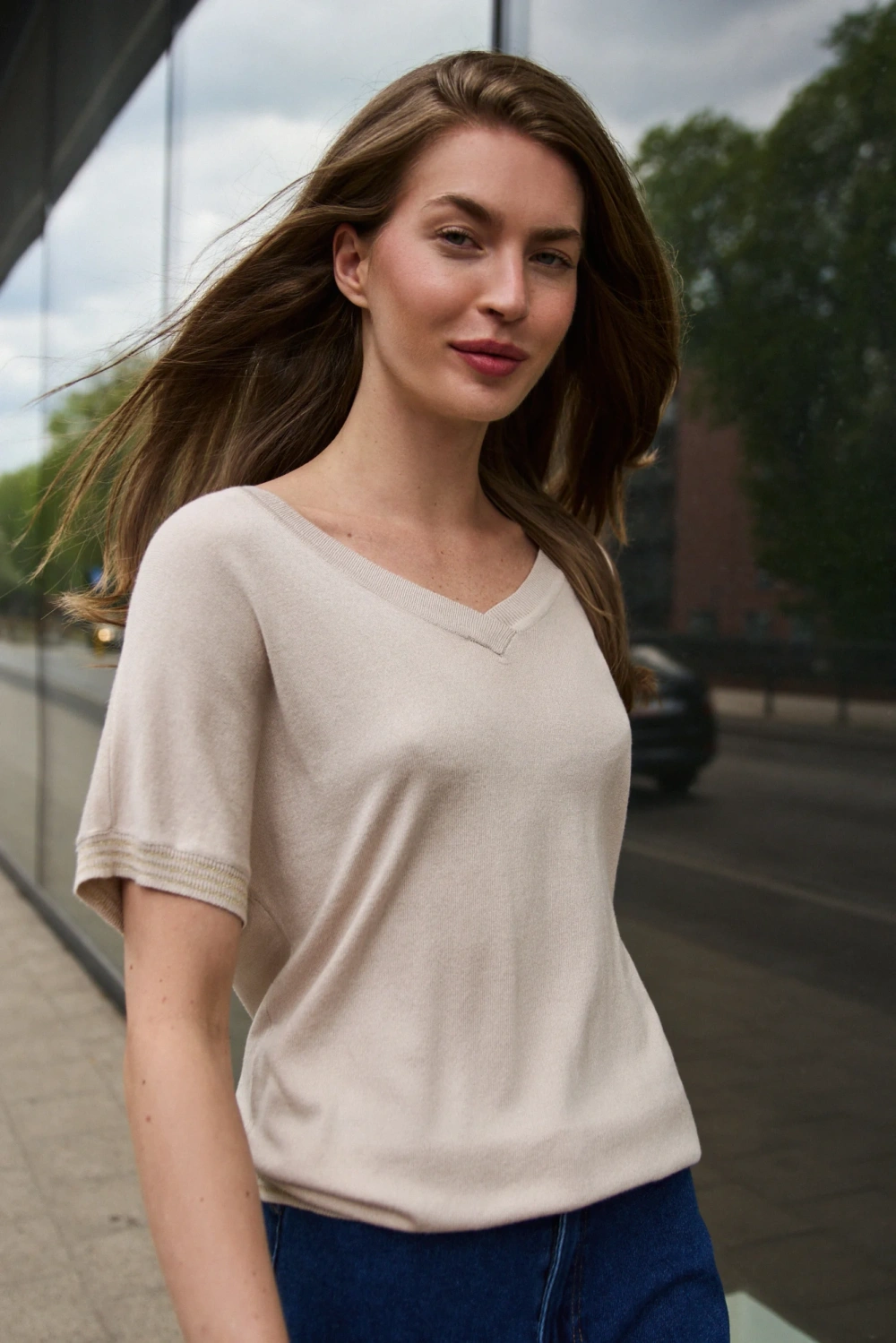 Dámský svetr Moodo L.BEIGE