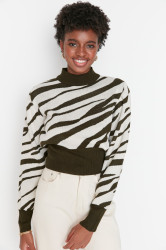 Dámský svetr Trendyol Zebra Patterned