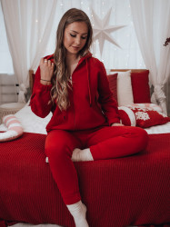 Dámský teplákový komplet AMILIA PREMIUM červený