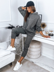 Dámský teplákový souprav KSENIIA PREMIUM tmavě šedá Dstreet