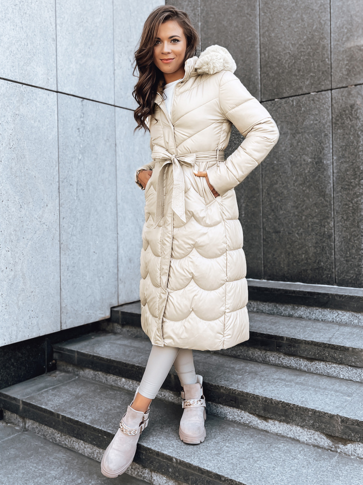 Dámský zimní plášť SCARLET kamelový