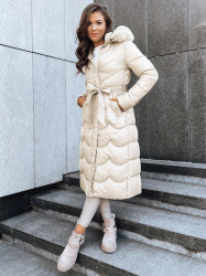 Dámský zimní plášť SCARLET kamelový