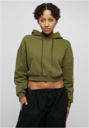 Dámy Cropped Heavy Hoody summerolive
