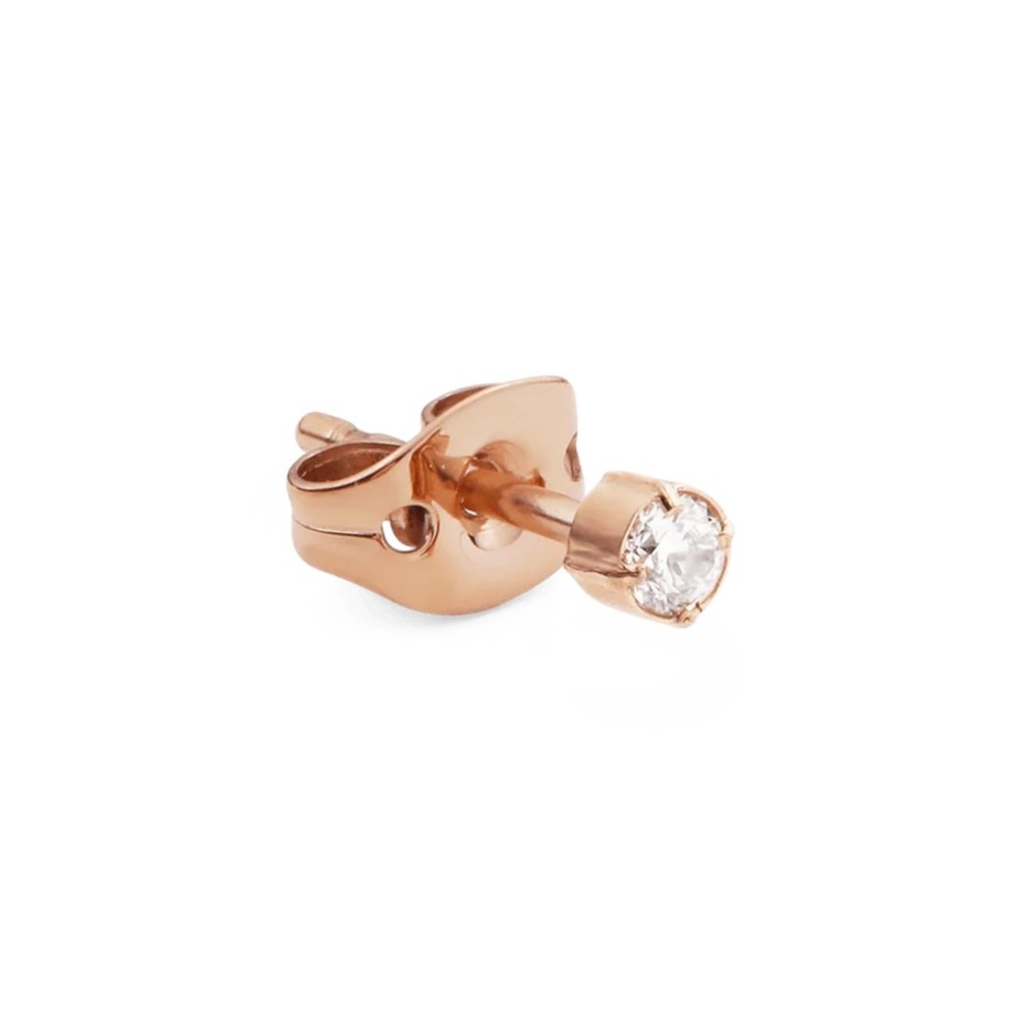 Daniel Wellington Bronzová single náušnice s krystalem DW00400859