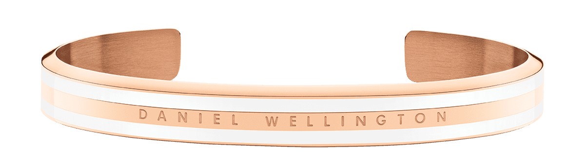 Daniel Wellington Elegantní pevný bronzový náramek Slim Emalie Elan DW0040006 M: 16,6 cm