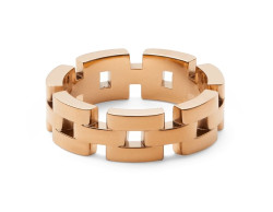 Daniel Wellington Fashion pozlacený prsten 3-Link DW0040096 50 mm