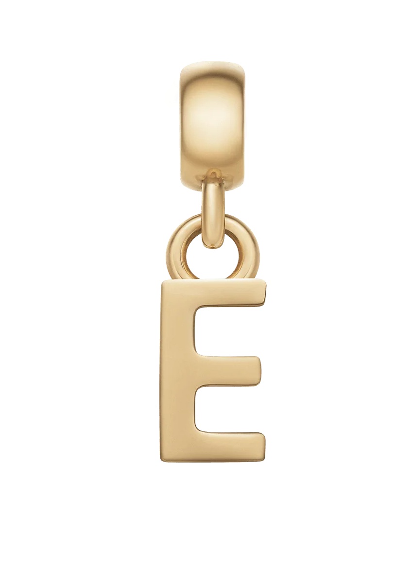 Daniel Wellington Pozlacený přívěsek písmeno "E" Charms DW00400488