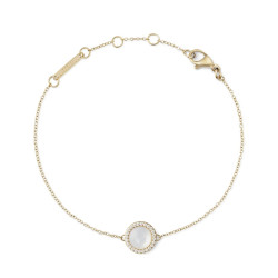 Daniel Wellington Půvabný náramek s perletí a krystaly Audrey DW00401423