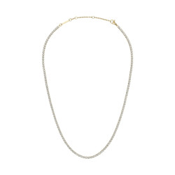 Daniel Wellington Třpytivý pozlacený náhrdelník s krystaly Classic Tennis DW00400391
