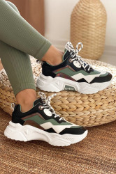 DARK SEER Women's Black and White Sneakers