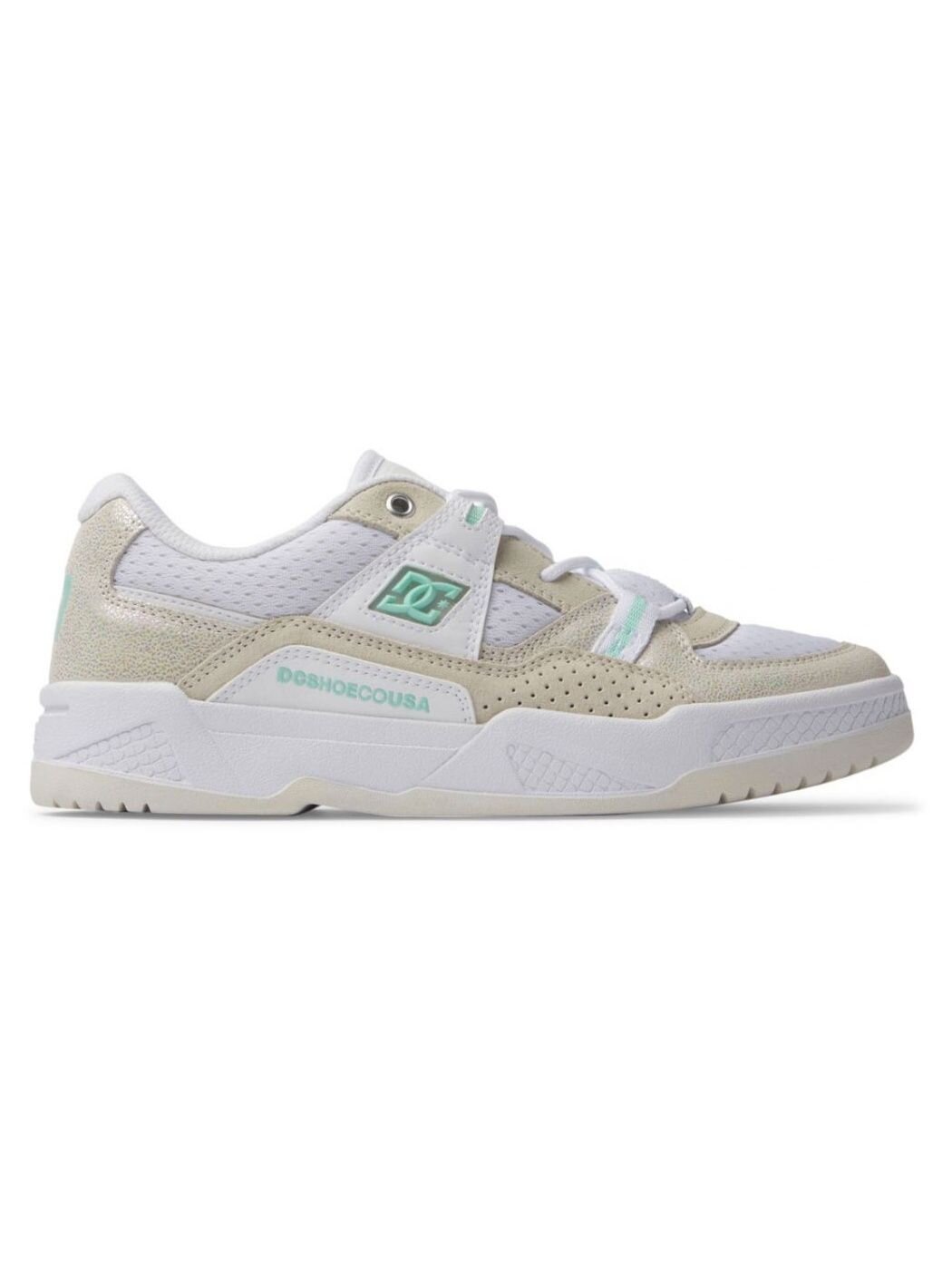 Dc shoes dámské boty Construct White/White/Monogram | Bílá | Velikost 7 US