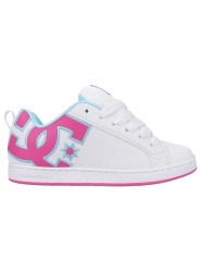 Dc shoes dámské boty Court Graffik White / Crazy Pink / Blue | Bílá | Velikost 37 EU