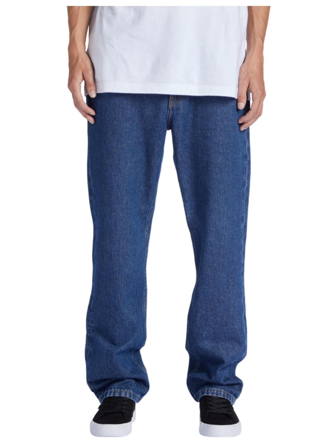 Dc shoes pánské kalhoty Worker Straight Indigo Dark | Modrá | Velikost 34 x 37