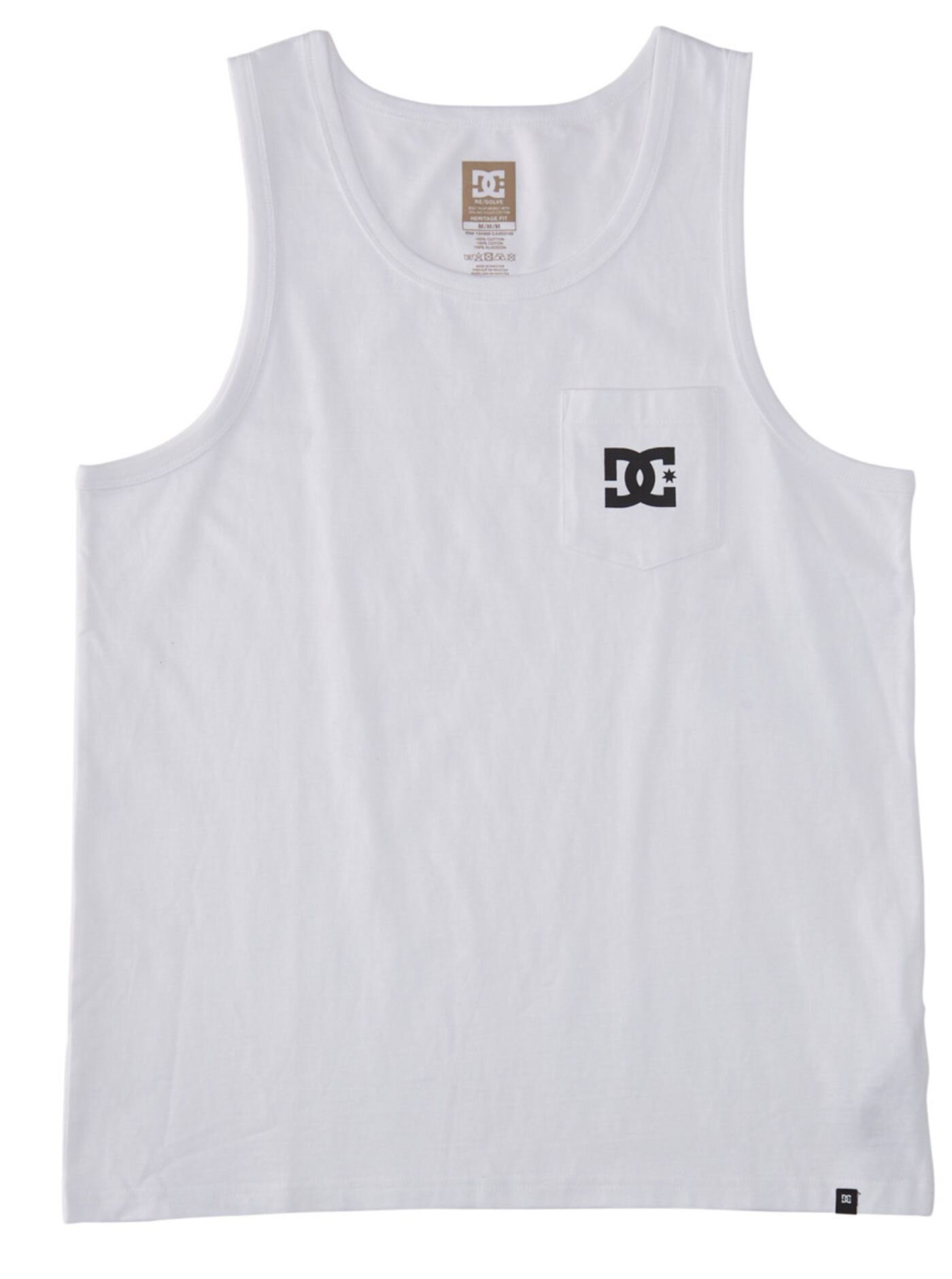 Dc shoes pánské tílko DC Star Pocket Tt White | Bílá | Velikost S