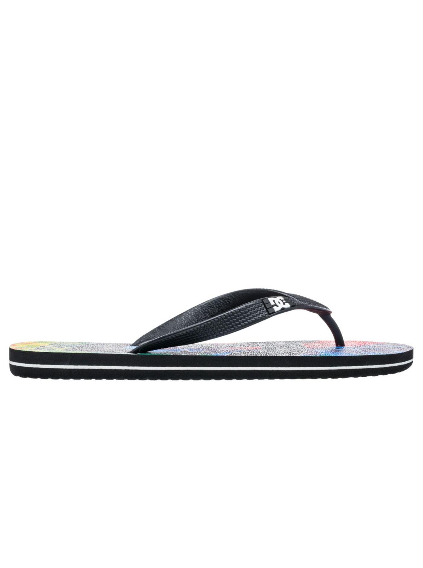 Dc shoes pánské žabky Spray Graffik Black Multi | Černá | Velikost 10 US