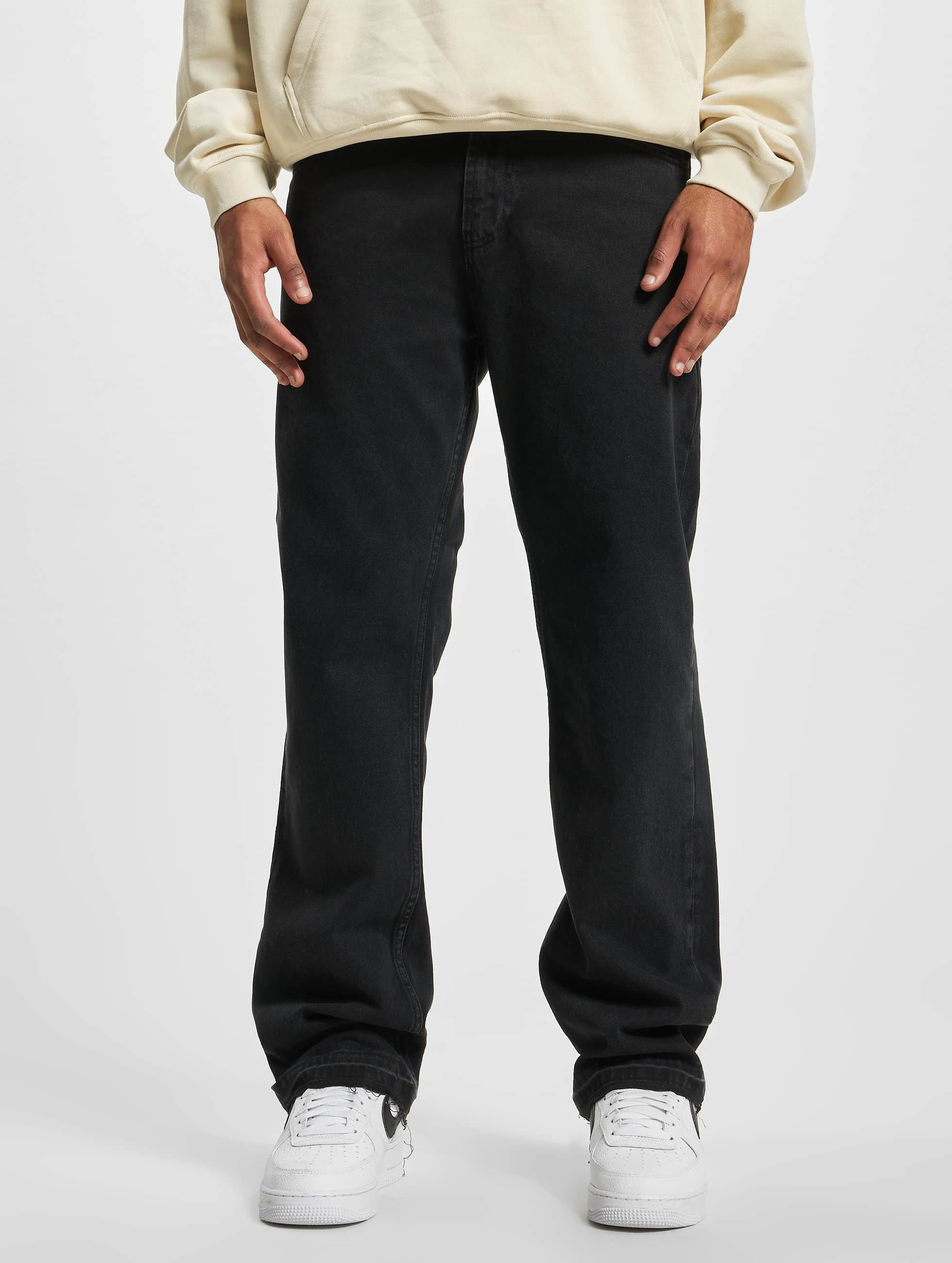DEF Straight Loose Fit Denim černé