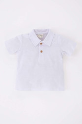 DEFACTO Baby Boy Regular Fit Pique Short Sleeve T-Shirt