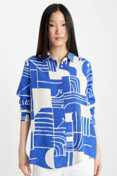 DEFACTO Regular Fit Patterned Long Sleeve Shirt