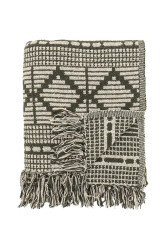 Deka s přídavkem bavlny Bloomingville Gutte 160 x 130 cm