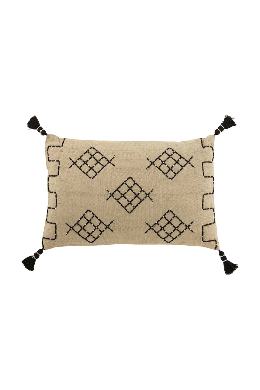 Dekorativní bavlněný polštář J-Line 59 x 37,5 x 13,5 cm