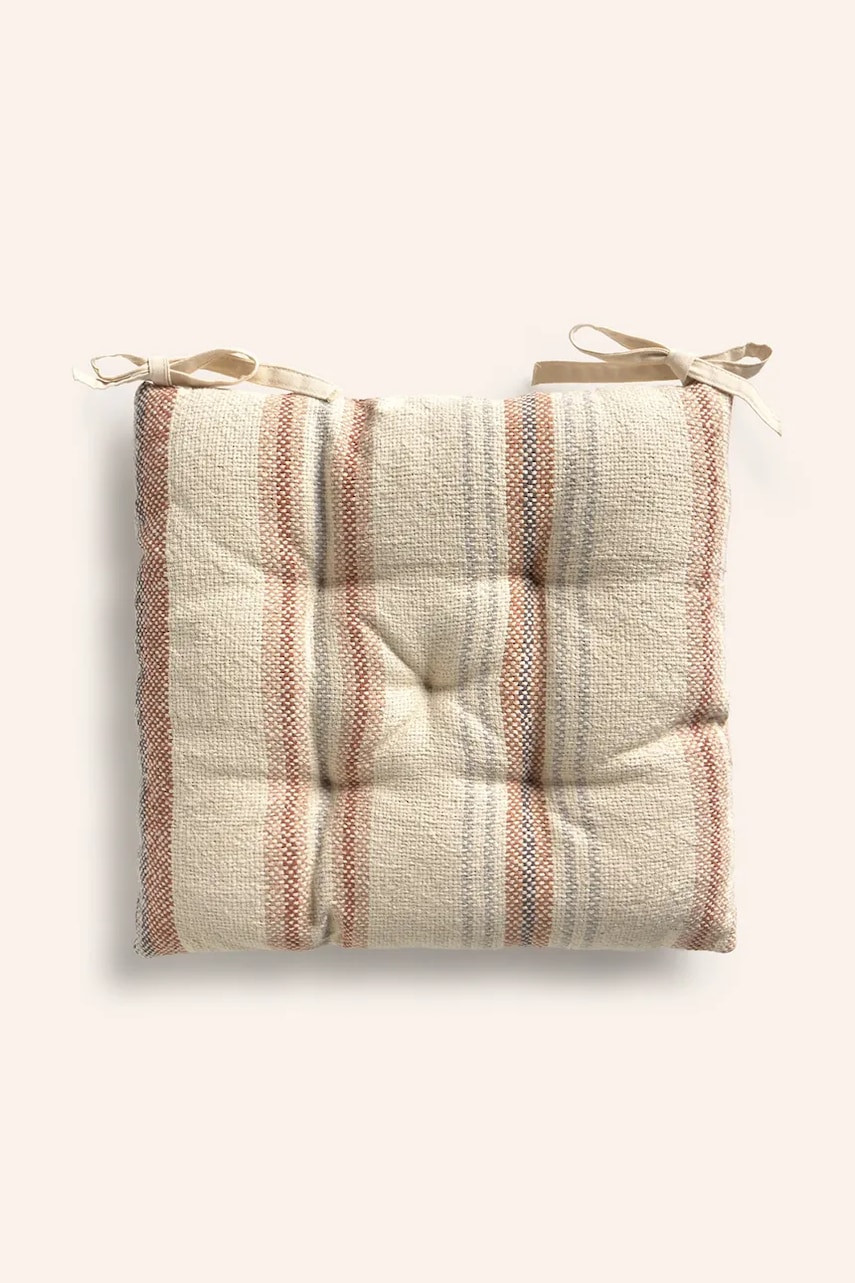 Dekorativní bavlněný polštář na židli Calma House Peru 40 x 40 x 4 cm