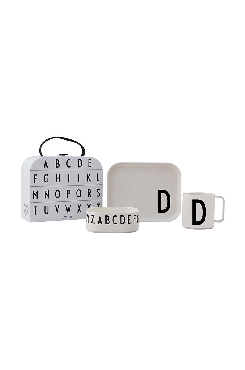 Design Letters  Dětský snídaňový set  Classics in a suitcase D 4-pack
