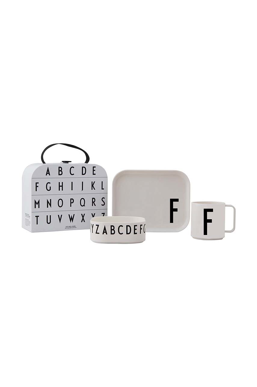 Design Letters  Dětský snídaňový set  Classics in a suitcase F 4-pack