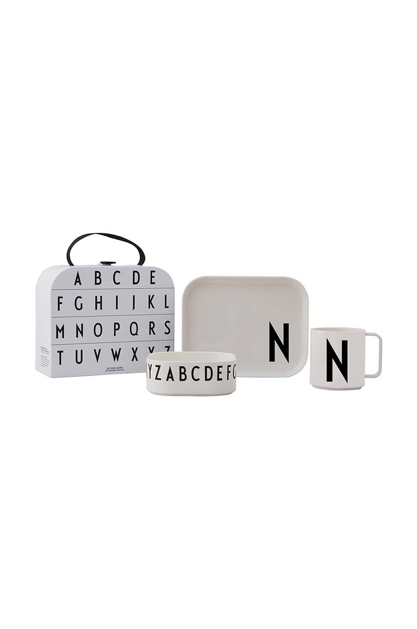 Design Letters  Dětský snídaňový set  Classics in a suitcase N 4-pack