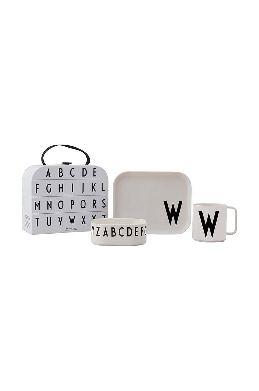 Design Letters  Dětský snídaňový set  Classics in a suitcase W 4-pack
