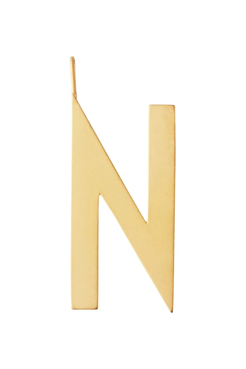 Design Letters  Pozlacený stříbrný přívěsek
