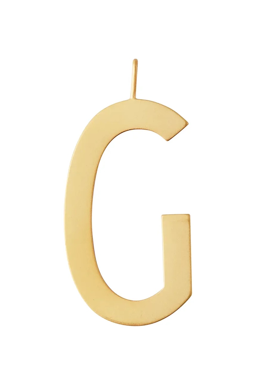 Design Letters  Pozlacený stříbrný přívěsek