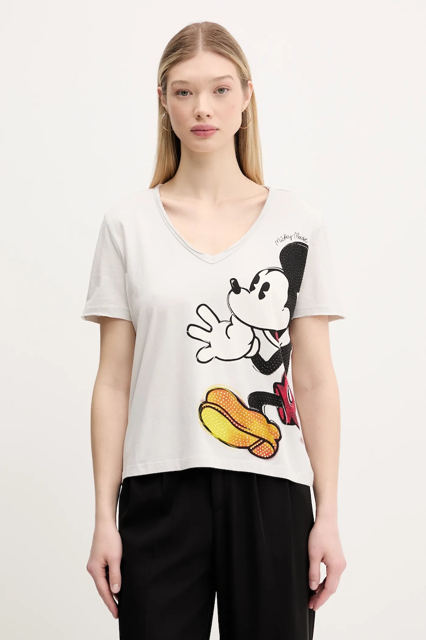 Desigual  Bavlněné tričko  MICKEY JOKER