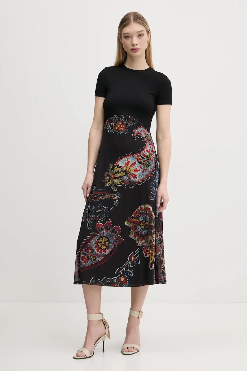 Desigual  Šaty  PAISLEY MESH_LACROIX