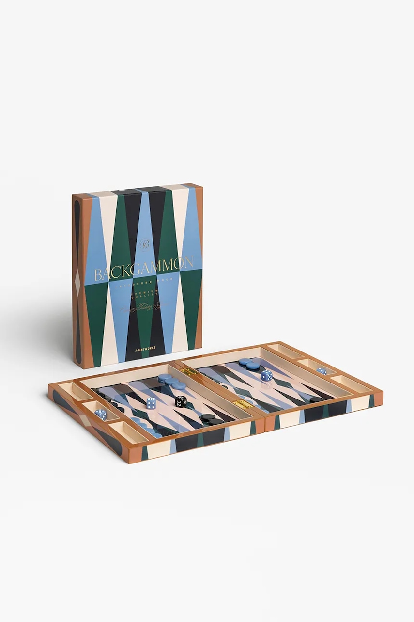 Desková hra Printworks Backgammon 24 × 31 × 5 cm