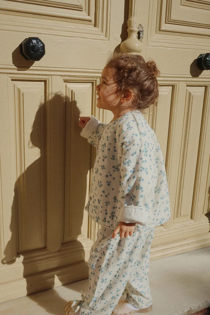 Dětská bavlněná bunda Konges Sløjd RHW X KS MIOBLU JACKET béžová barva, Rosie Huntington Whiteley KS103613