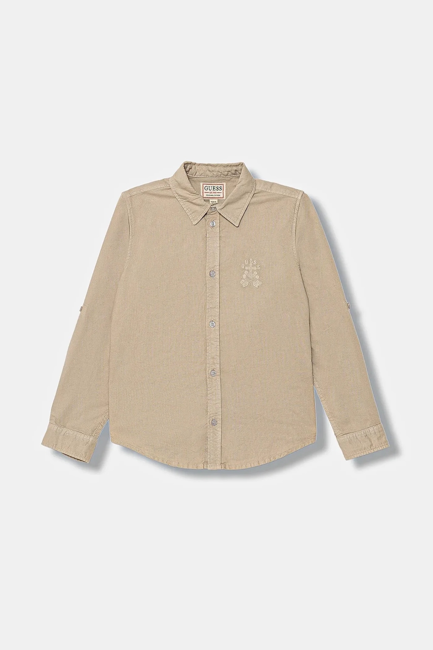 Dětská bavlněná košile Guess