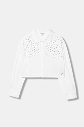 Dětská bavlněná košile Guess