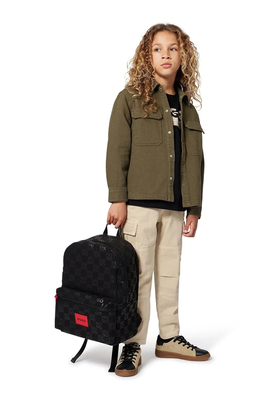 Dětská bavlněná košile HUGO