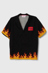 Dětská bavlněná košile HUGO