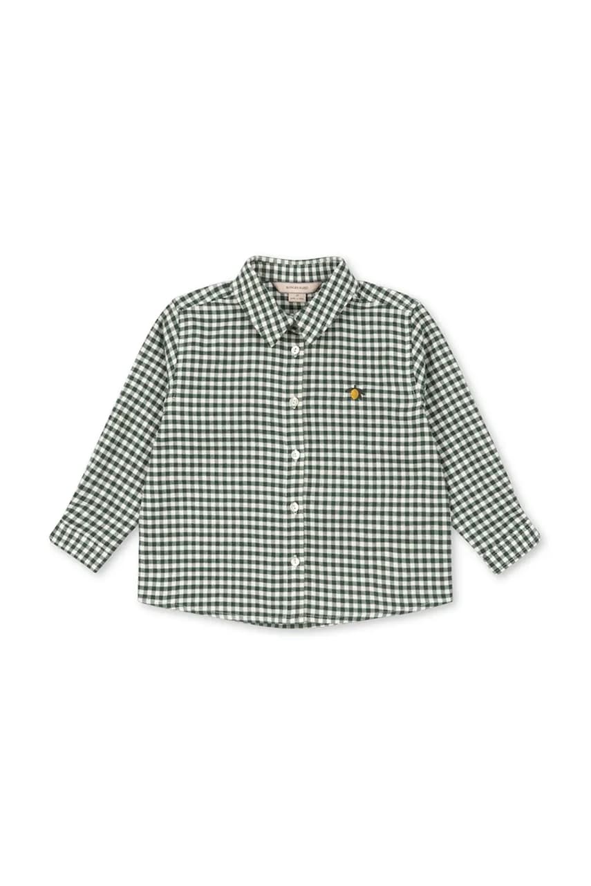 Dětská bavlněná košile Konges Sløjd FORET LS SHIRT GOTS