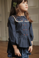 Dětská bavlněná košile Konges Sløjd EMMY SHIRT GOTS