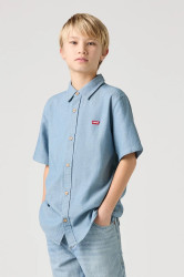 Dětská bavlněná košile Levi's SS WOVEN SHIRT
