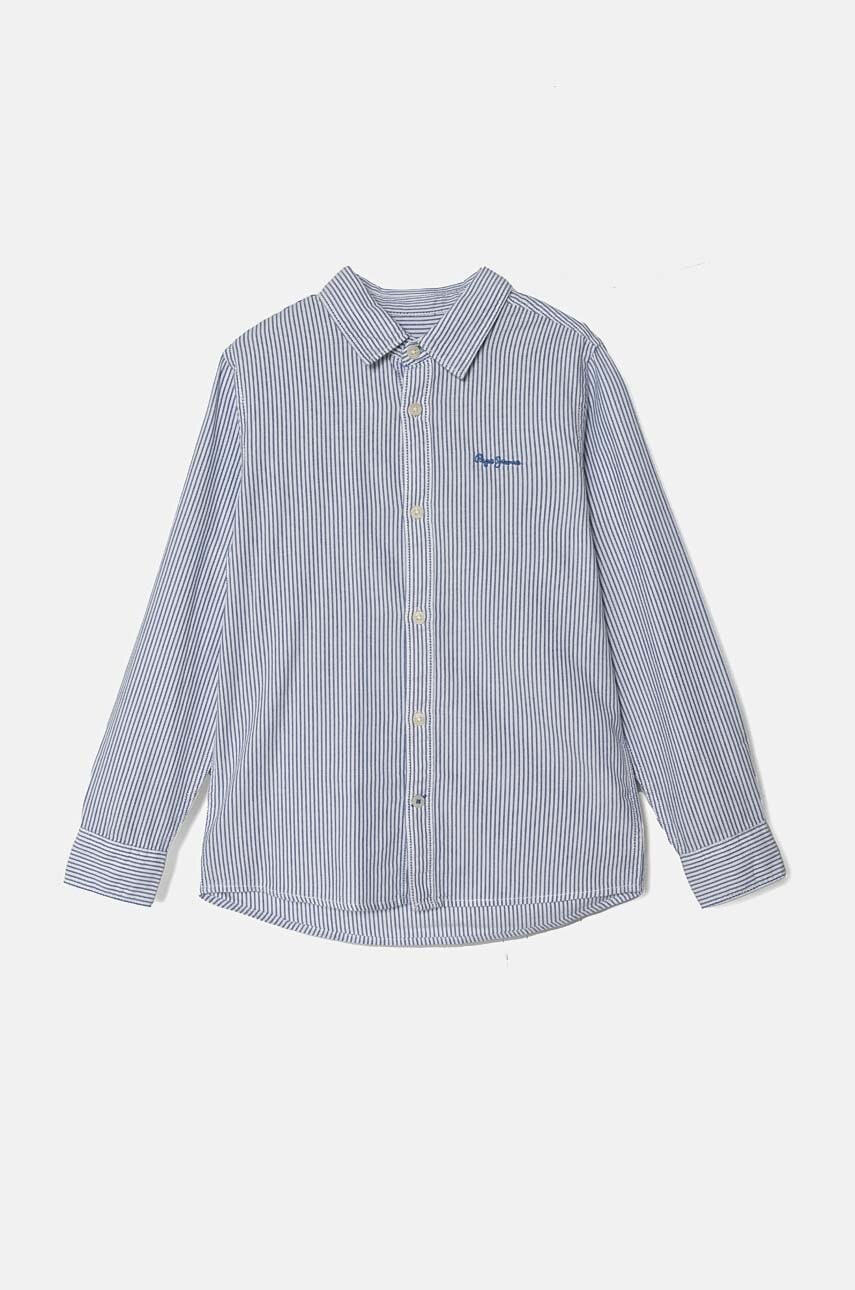 Dětská bavlněná košile Pepe Jeans NARON